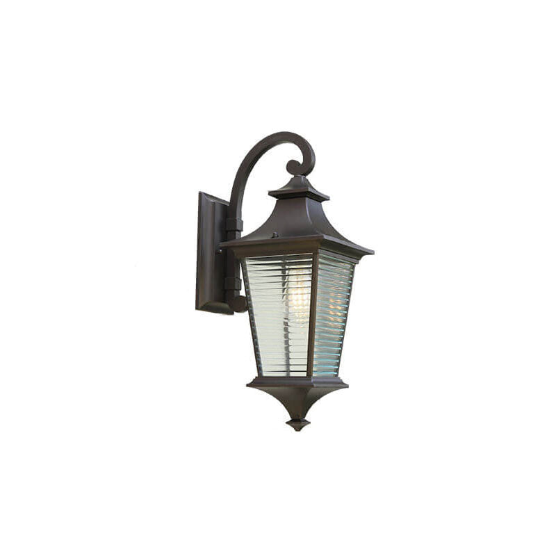 Square Aluminum Outdoor Waterproof 1-Light Wall Sconce Lamp