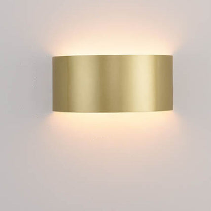 Solid Color Iron Half-circle LED Wall Sconce Lamp