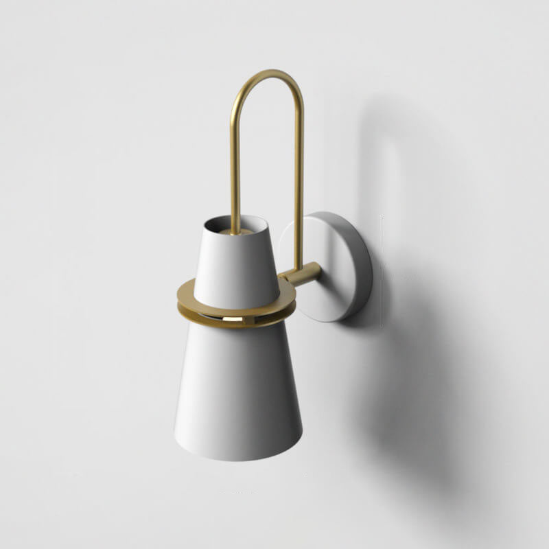 Scandinavian Horn Iron 1-Light Wall Sconce Lamp