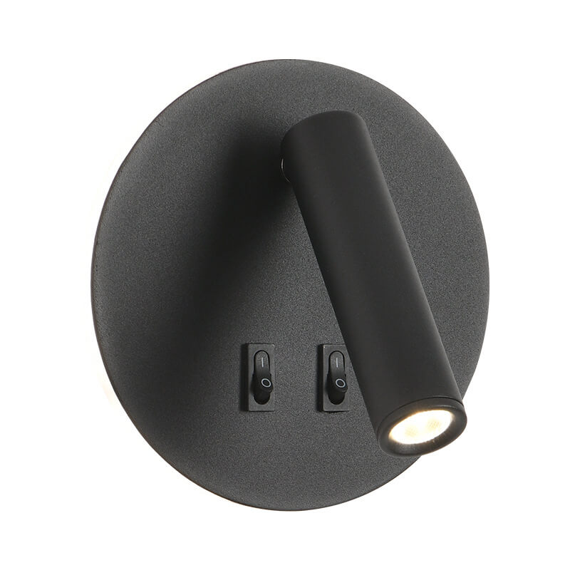Simplicity Aluminum Rotate Circular LED Wall Sconce Lamp