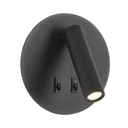 Simplicity Aluminum Rotate Circular LED Wall Sconce Lamp