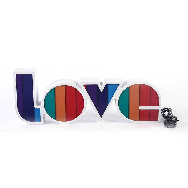 Contemporary Love Letters Table Lamp