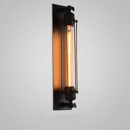 Rectangular Cylinder Iron 1-Light Wall Sconce Lamp