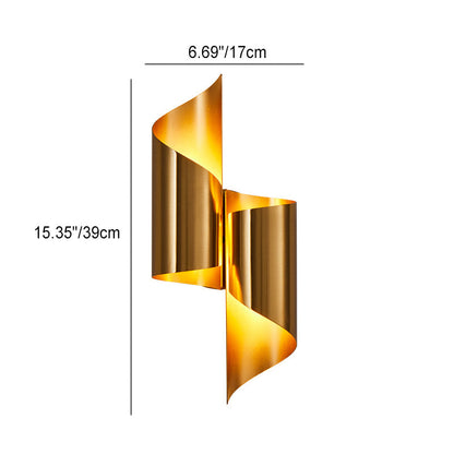 Modern Luxury Double Cylinder Iron 2-Light Wall Sconce Lamp