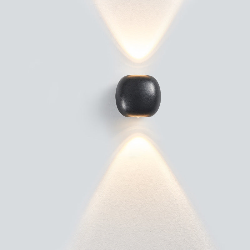 Modern Simplicity Aluminum Spherical LED Wall Sconce Lamp