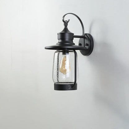 Bubble 1-Light Outdoor Waterproof Patio Wall Sconce Lamp
