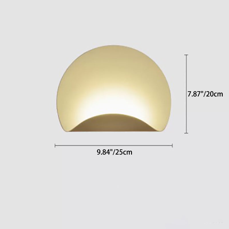 Scandinavian Iron Folding Semicircle LED Wall Sconce Lamp