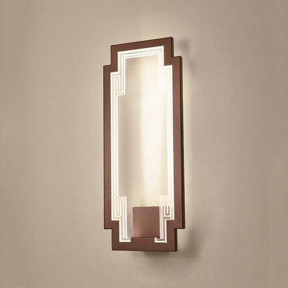 Chinese Lotus Leaf Iron Acrylic LED Wall Sconce Lamp