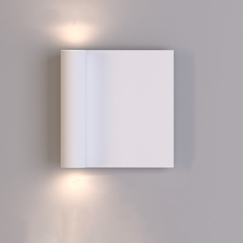 Square Up and Down Illuminated LED Wall Sconce Lamp