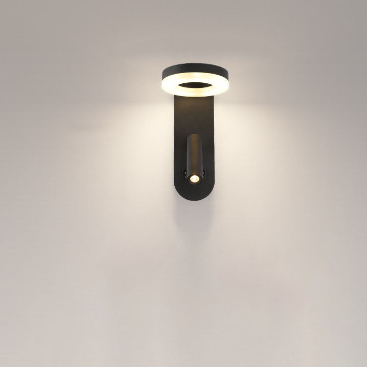 Solid Color Aluminum Iron Acrylic LED Wall Sconce Lamp