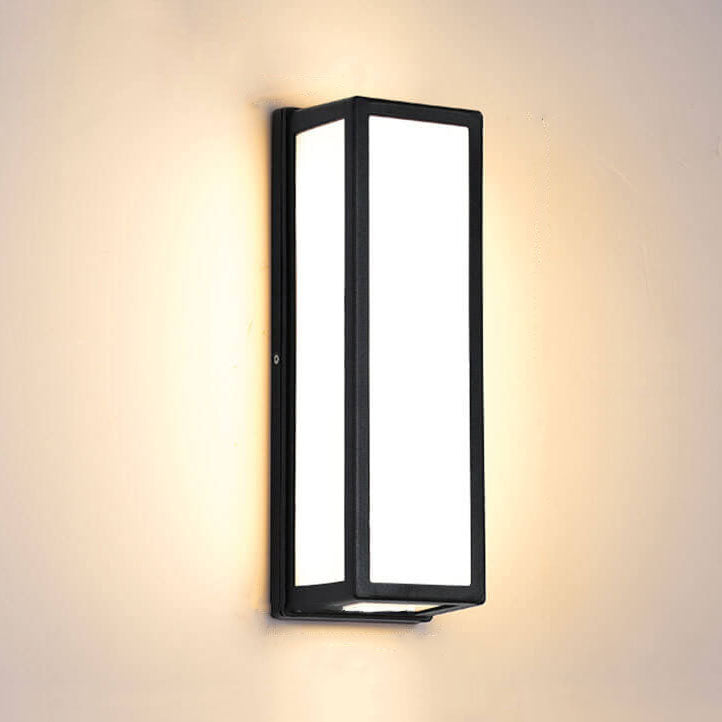 Square Aluminum Acrylic LED Waterproof Wall Sconce Lamp