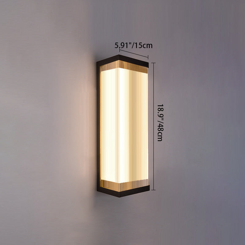 Waterproof Steel Acrylic LED Outdoor Wall Sconce Lamp