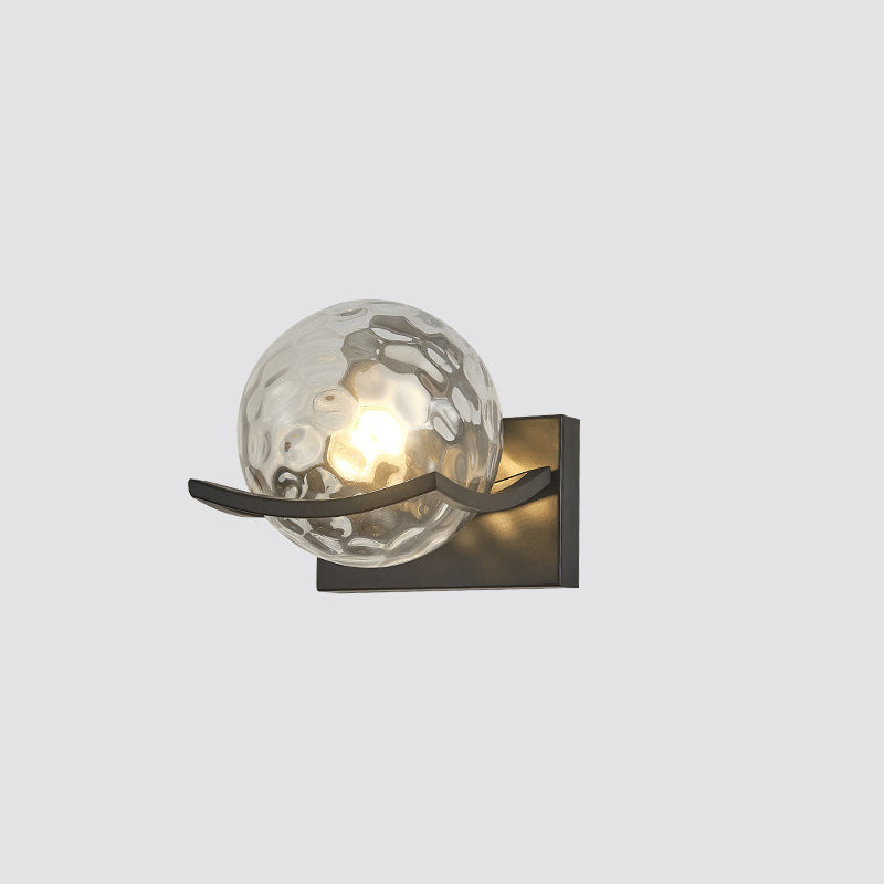 Simplicity Glass Ball Shade 1-Light Wall Sconce Lamp