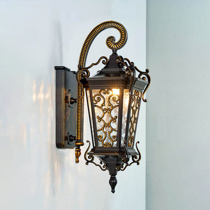Iron Waterproof Outdoor Indoor 1-Light Wall Sconce Lamp