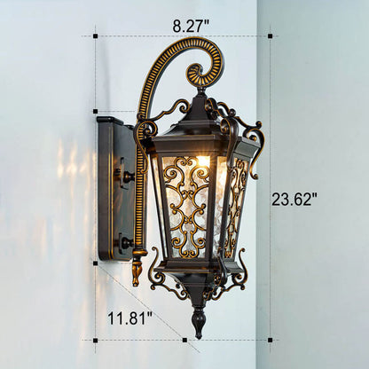 Iron Waterproof Outdoor Indoor 1-Light Wall Sconce Lamp