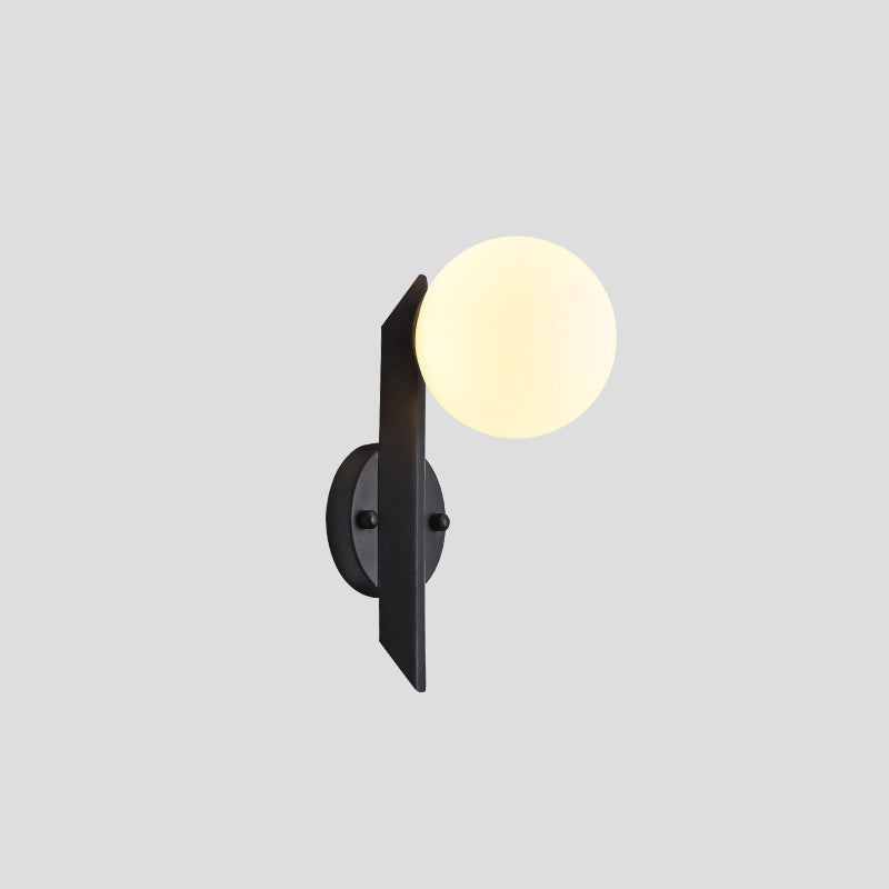 Scandinavian Strip Iron Glass 1-Light Wall Sconce Lamp