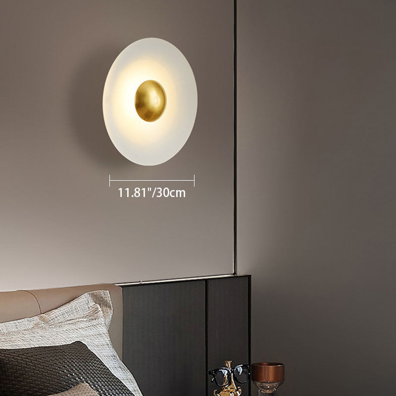 Macaron Flying Saucer Hardware LED Wall Sconce Lamp