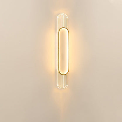 Simplicity Grille Ellipse Shade LED Wall Sconce Lamp
