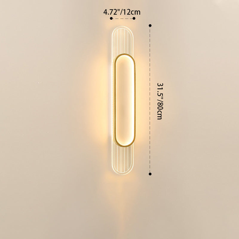 Simplicity Grille Ellipse Shade LED Wall Sconce Lamp