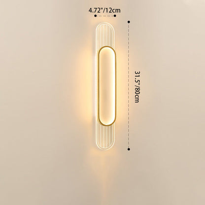 Simplicity Grille Ellipse Shade LED Wall Sconce Lamp