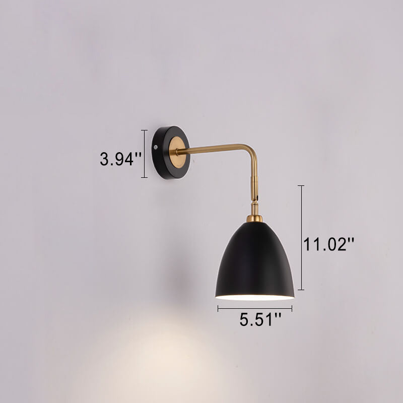 Iron Traditional Shape Shade 1-Light Wall Sconce Lamp