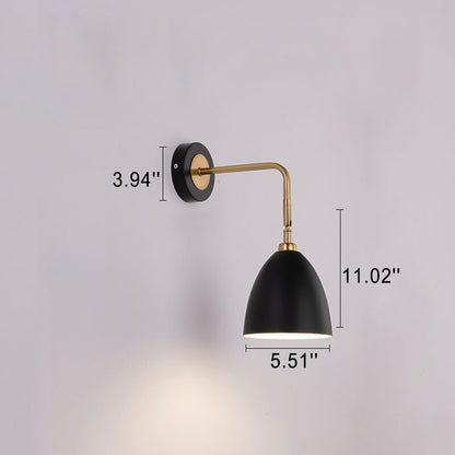 Iron Traditional Shape Shade 1-Light Wall Sconce Lamp