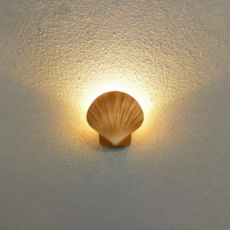 Outdoor Creative Shell Design Aluminum LED Waterproof Wall Sconce Lamp