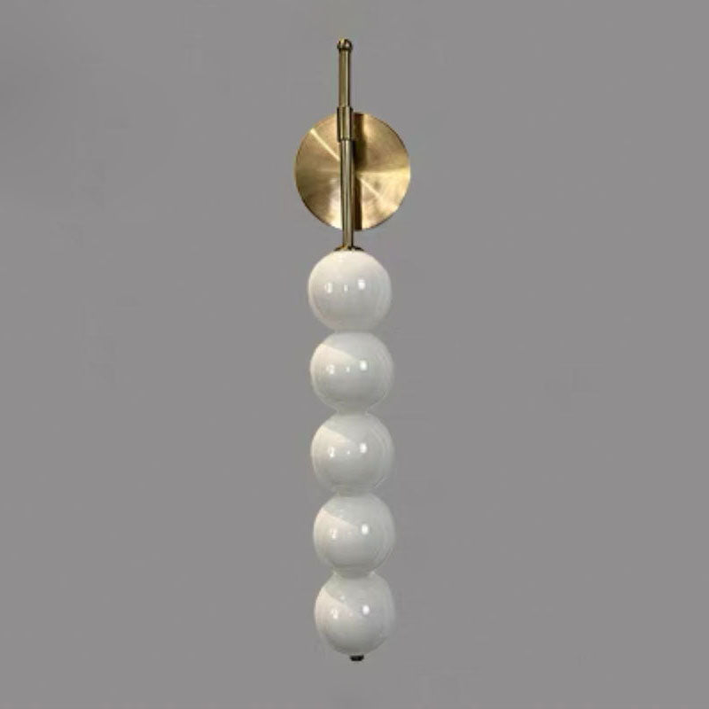 Simplicity Iron Glass Ball 3/5/7-Light Wall Sconce Lamp