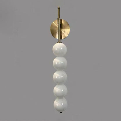 Simplicity Iron Glass Ball 3/5/7-Light Wall Sconce Lamp