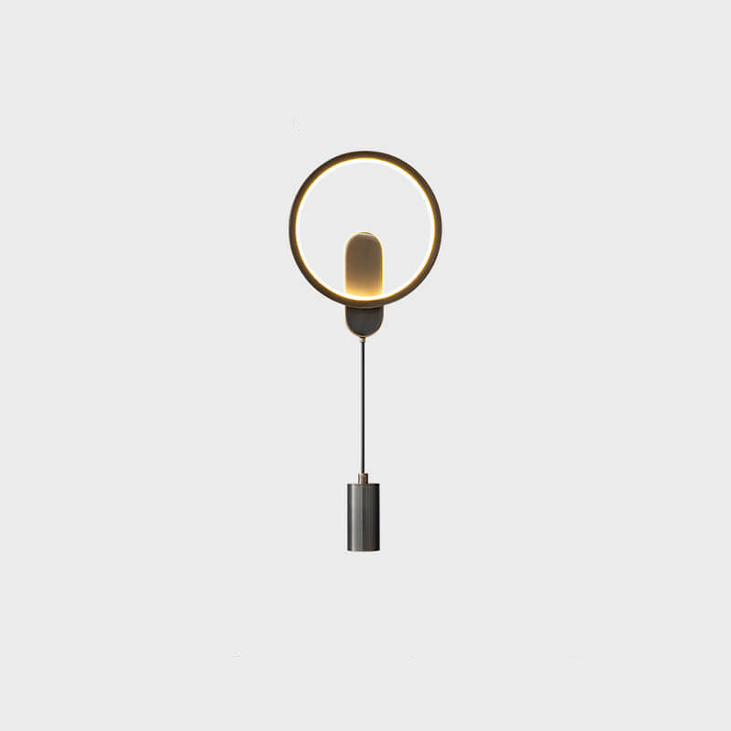 Industrial All Copper Nordic Round LED Wall Sconce Lamp