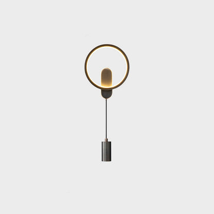 Industrial All Copper Nordic Round LED Wall Sconce Lamp