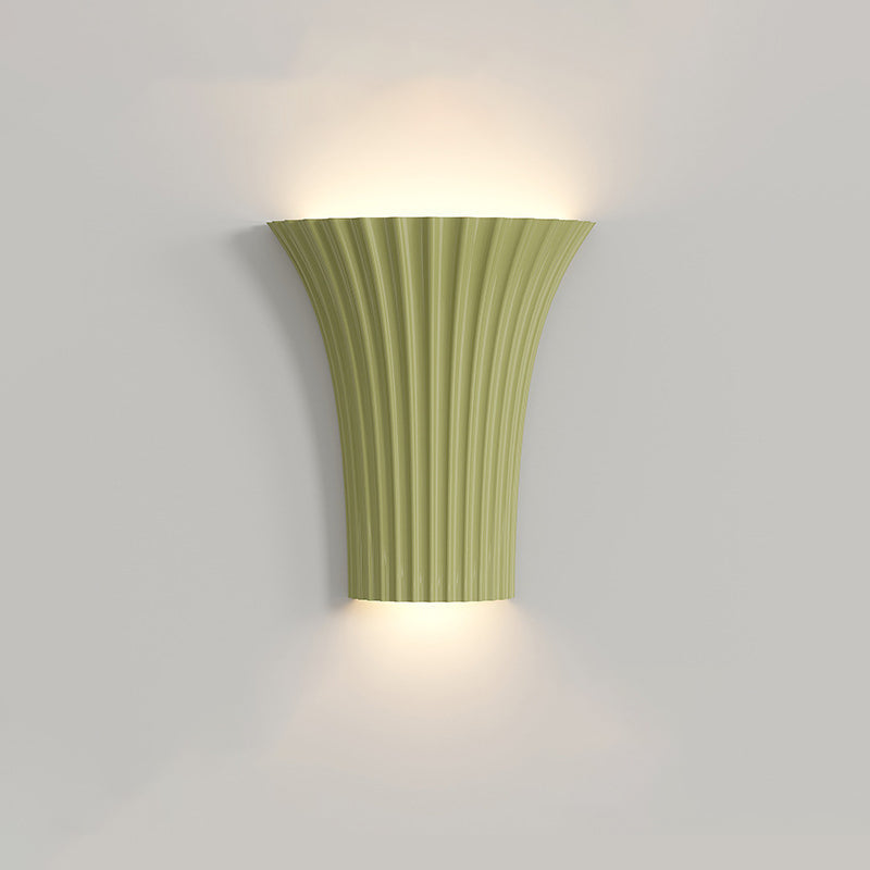 Half Cylinder Hardware Resin 1-Light Wall Sconce Lamp