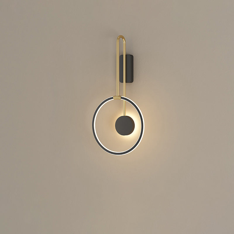 Simplicity Circle Ring Silicone Strip LED Wall Sconce Lamp