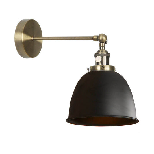 Minimalist Retro Wrought Iron 1-Light Wall Sconce Lamp