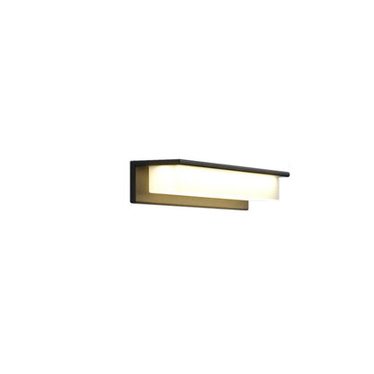 Solar Rectangular Aluminum PC Outdoor LED Wall Sconce Lamp