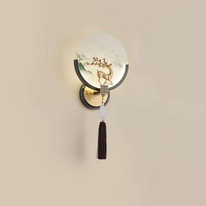 Transitional All Copper Glass Silicone LED Wall Sconce Lamp