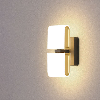 Minimalist Round Zinc Alloy Rotatable LED Wall Sconce Lamp
