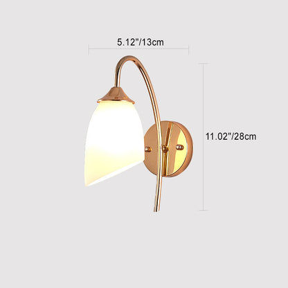 Contemporary Nordic Pod Iron Glass 1-Light Wall Sconce Lamp