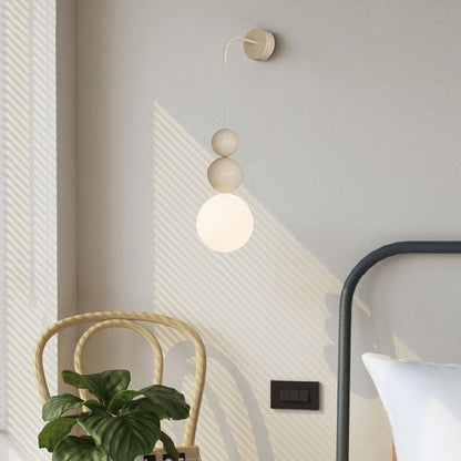 Minimalist Multi Orb Iron Plastic 1-Light Wall Sconce Lamp