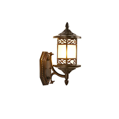 Cylindrical Outdoor Waterproof 1-Light Wall Sconce Lamp