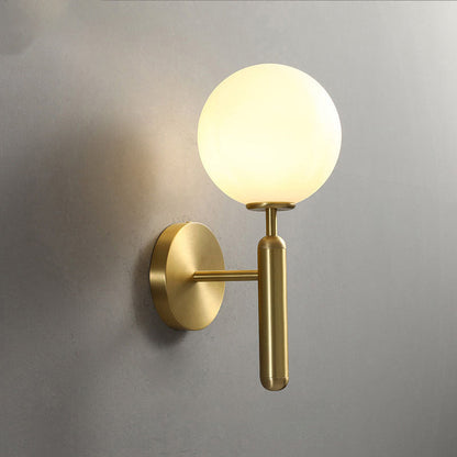 Iron Strip Ball Strip Cylinder 1-Light Wall Sconce Lamp