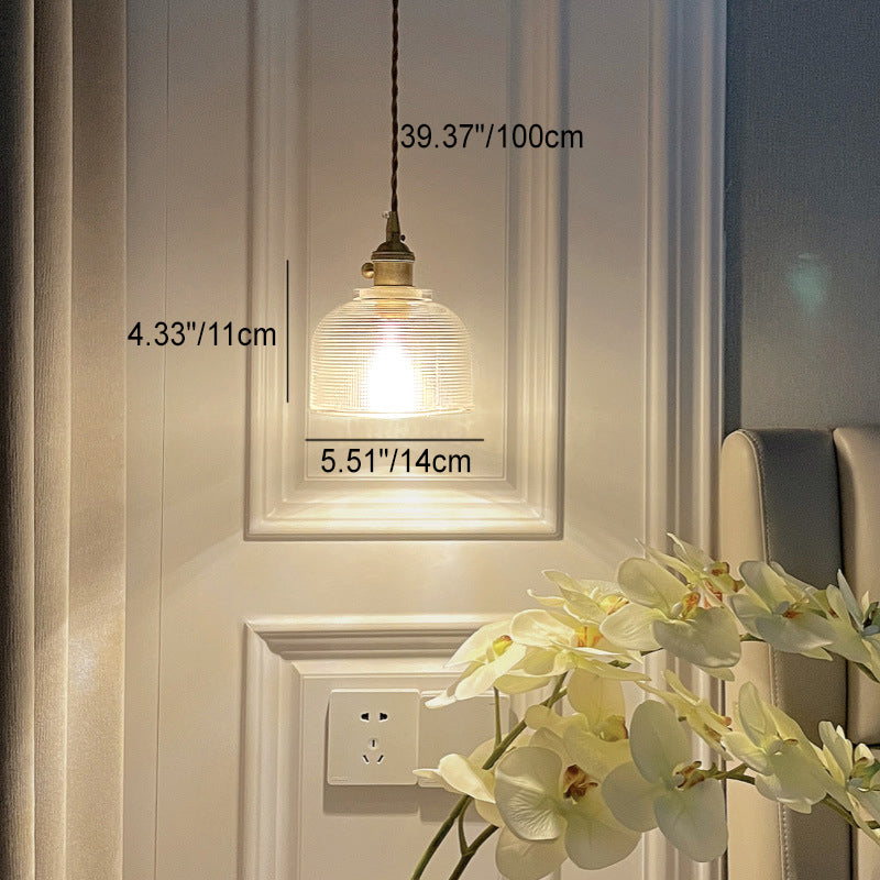 Round Cylinder Flower Brass Glass 1-Light Wall Sconce Lamp