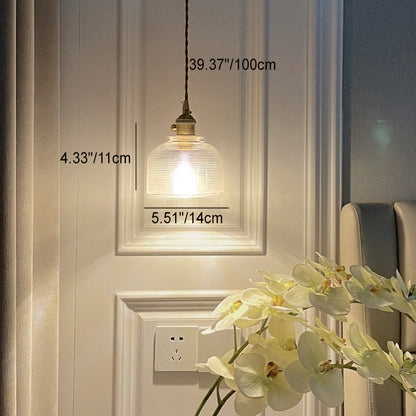 Round Cylinder Flower Brass Glass 1-Light Wall Sconce Lamp