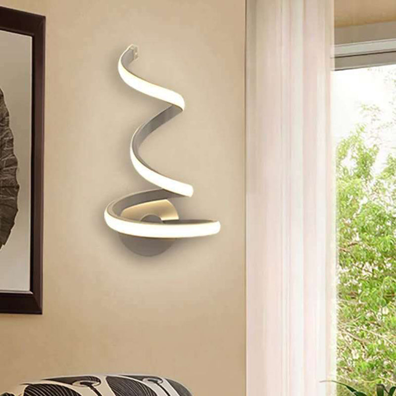 Creative Bar Wave Aluminium Acrylic LED Wall Sconce Lamp