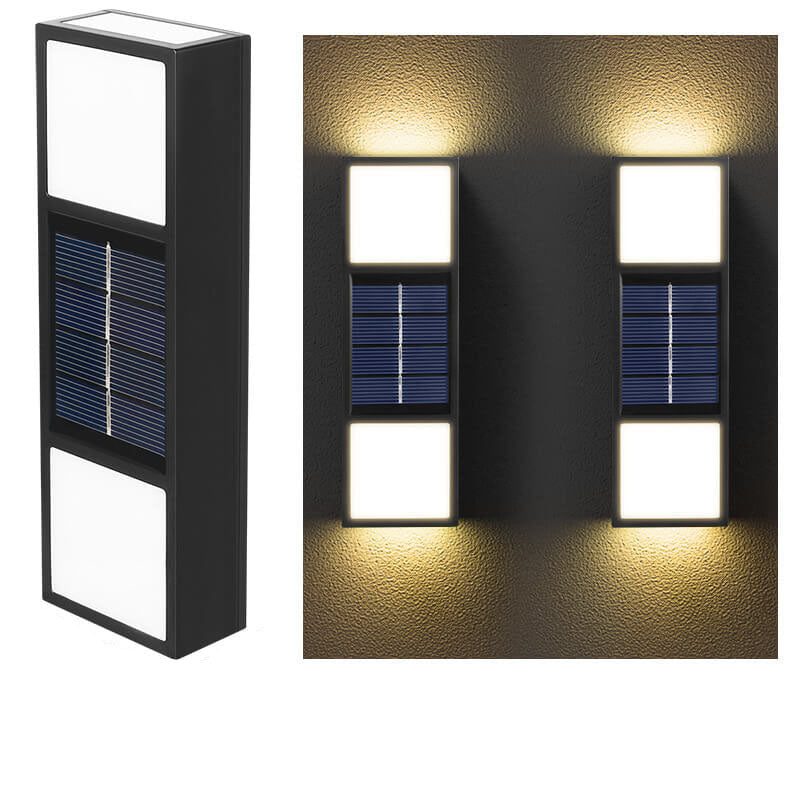 Solar Outdoor Waterproof Fence LED Wall Sconce Lamp