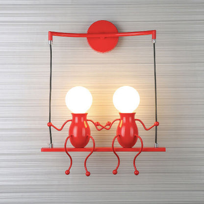 Creative Iron Children's Ball 2-Light Wall Sconce Lamp