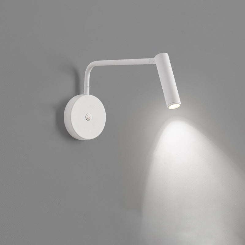 Cylindrical Rotatable Iron Aluminum LED Wall Sconce Lamp