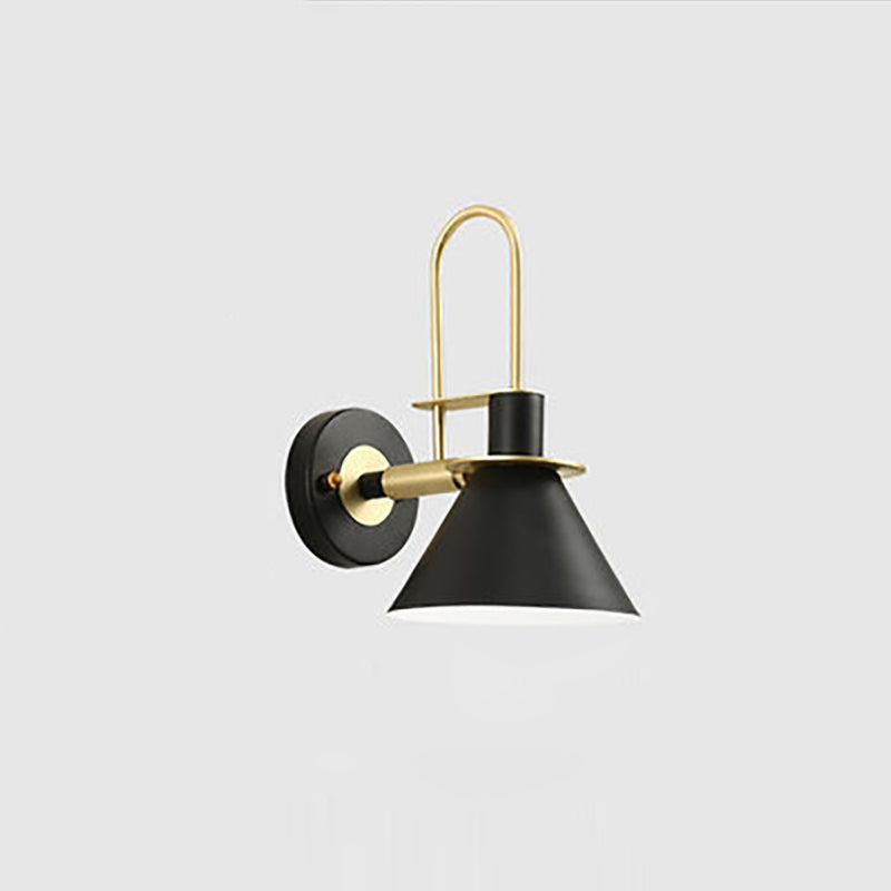 Modern Minimalist Horn Iron 1-Light Wall Sconce Lamp