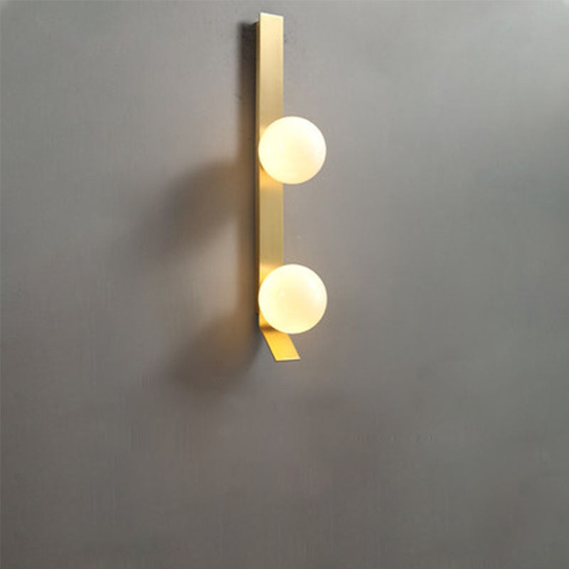 Simplicity Glass Ball Shade 1/2-Light Wall Sconce Lamp