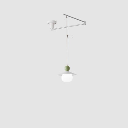 Aluminum Glass Rocker Round Ball 1-Light Wall Sconce Lamp